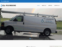 Tablet Screenshot of pjs-plumbing.com